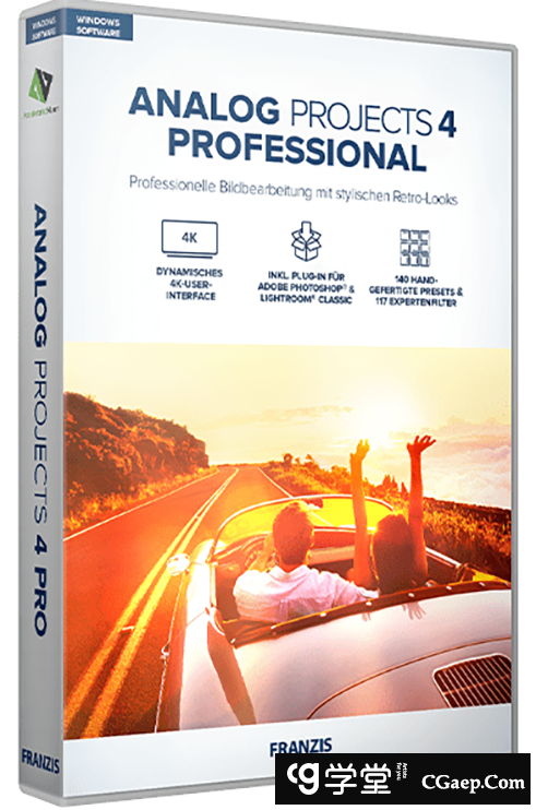 专业电影胶片模拟PS滤镜Franzis ANALOG Professional 4.33 汉化版