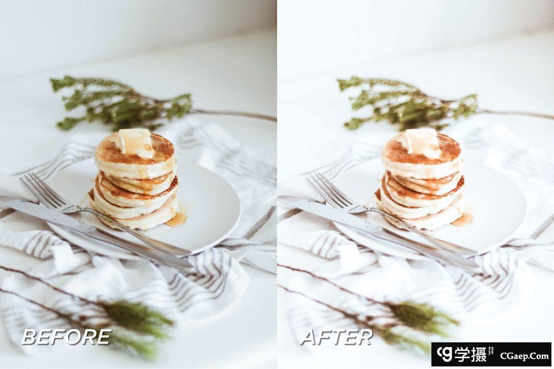 大师级清新明亮美食摄影Lightroom预设5 Bright Food Lightroom Presets