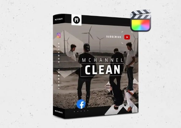 mChannel Clean FCP Plugin - Clear Design Channel Graphics Pack Exclusively For Final Cut Pro