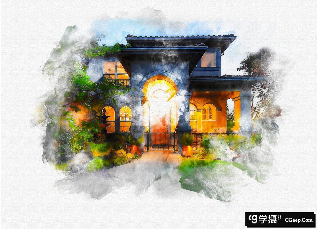 标记草图PS动作 Marker Sketch Photoshop Action