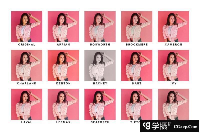 高雅粉色电影视频调色LUTs预设合集 支持AE/PR/PS/达芬奇/SG