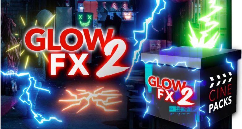 Cinepacks 120个新潮嘻哈电流表情液体气泡符号MG动画线条视频 GLOW FX 2（2214）图层云