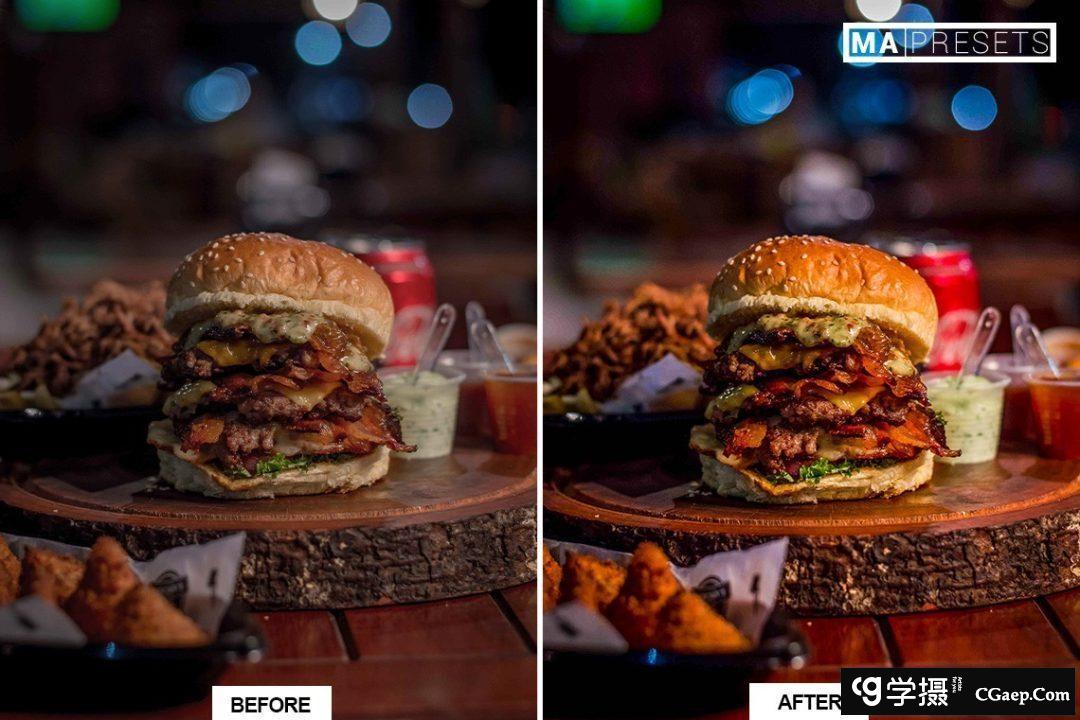 清新通透美食色彩校正Lightroom预设 PRETTY FOOD Lightroom Presets