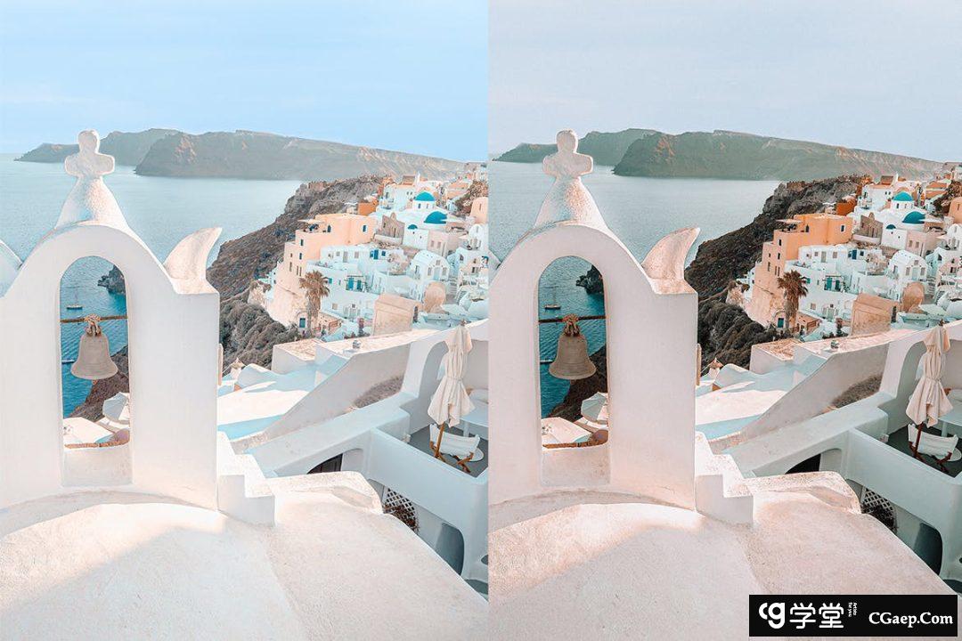 希腊旅拍电影风光后期调色Lightroom预设Lightroom Presets, Greece