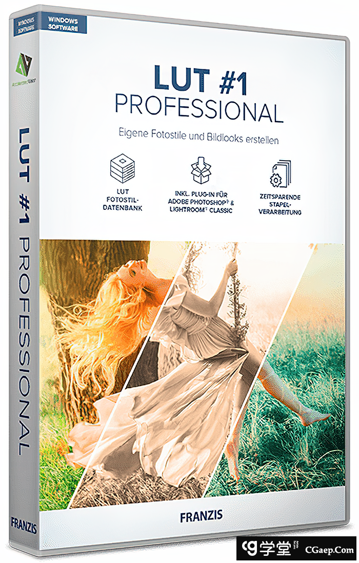 专业LUT仿色调色PS插件 Franzis LUT #1 professional 1.12 汉化版