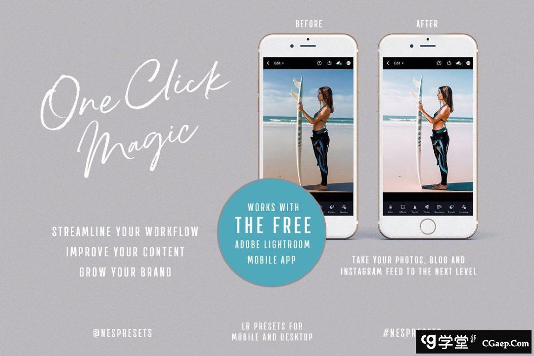 马尔代夫旅拍蓝调胶片人像后期调色Lightroom预设 Lightroom Presets Maldives Blue