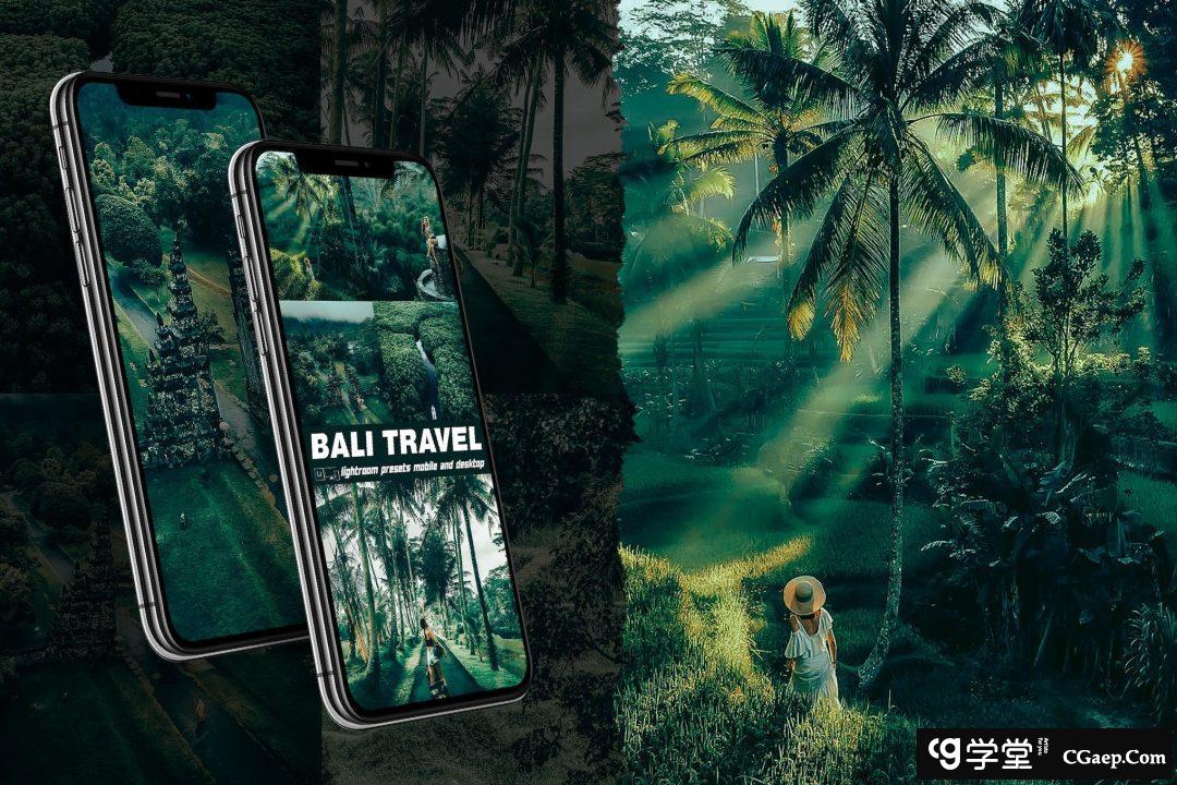 高端森系电影旅拍风光后期调色Lightroom预设 Bali Lightroom Presets