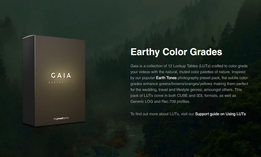 The Preset Factory – Gaia LUTs