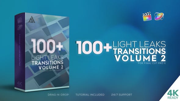 Videohive 32444976 FCPX Light Leaks Transitions Vol 2