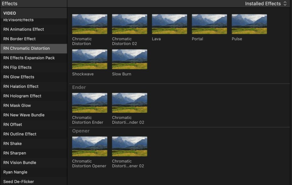 Ryan Nangle – 色度失真效果 – Final Cut Pro插件插图1