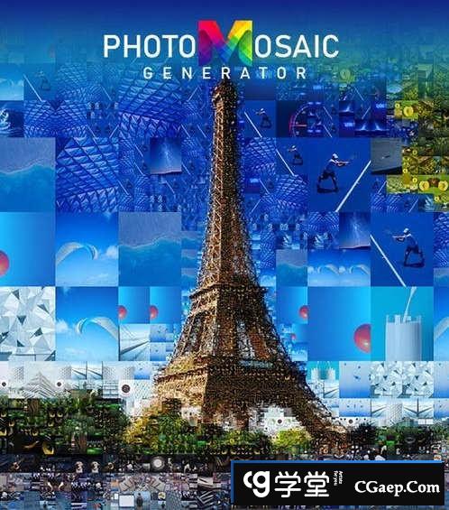 PhotoShop PhotoMosaic Generator图像马赛克生成器扩展面板汉化版