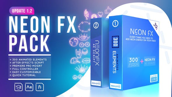 Glowing Scribble – Neon Fx Pack Videohive 24262149