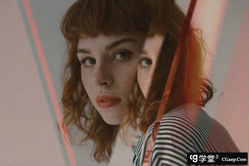 扭曲的阳光反射镜效果 (PSD)