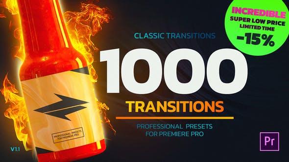 Videohive 26058666 1000 Premiere Pro Transitions