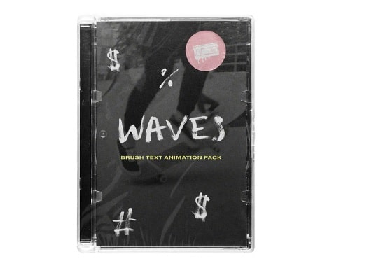 Video Milkshake WAVES – BRUSH ANIMATED FONT PACK