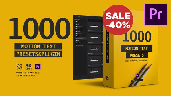 Videohive 23658204 Text Presets – Premiere Studio Plugin