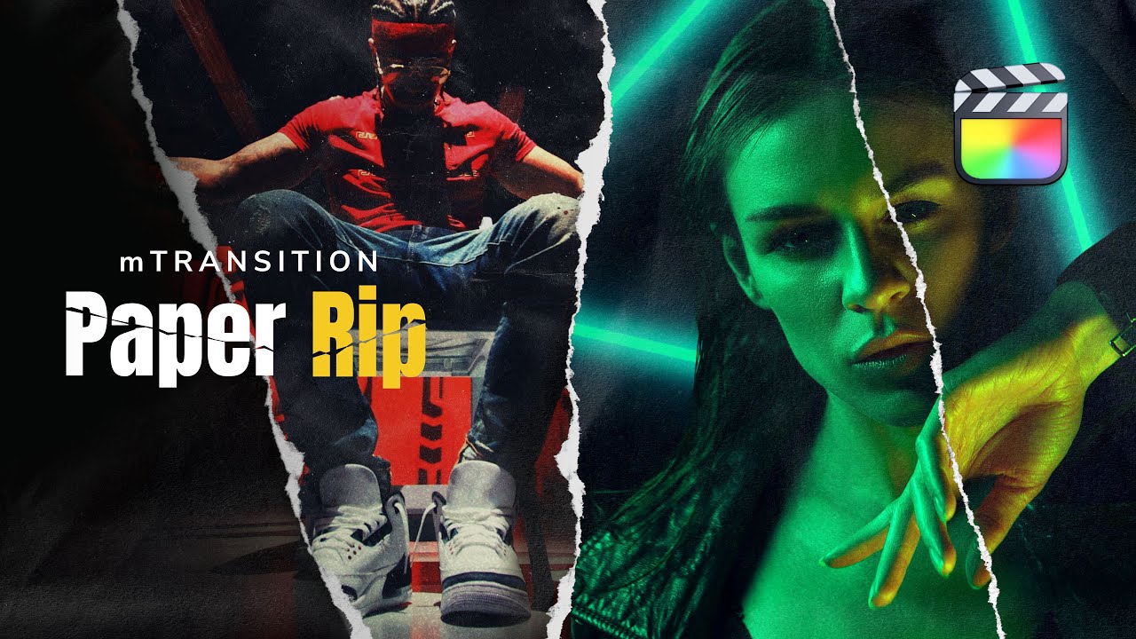 mTransition Paper Rip — Final Cut Pro 的 52 个纸张撕裂转场 — MotionVFX