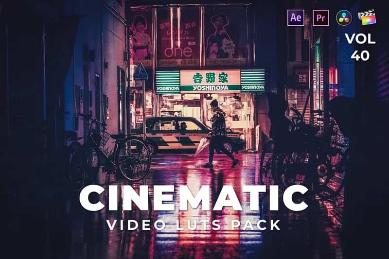 Cinematic Set Color Grading LUTs