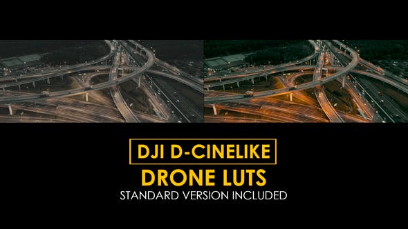 DJI D-Cinelike and Standard LUTs