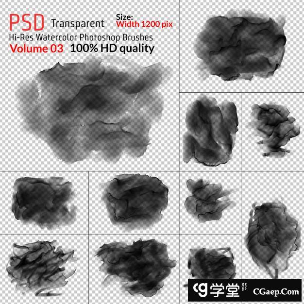 水墨笔刷特效样式[ABR]