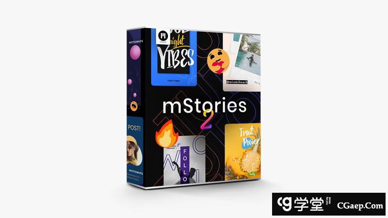 MotionVFX – mStories 2 Final Cut Pro X Plugin - Over 60 Social Media Stories Presets Exclusively For FCPX