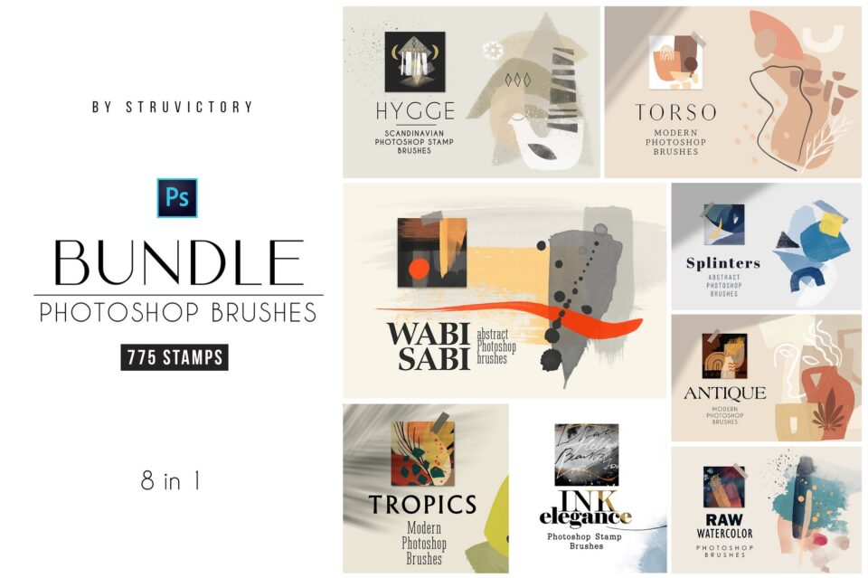 700+独特的ps印章笔刷套装