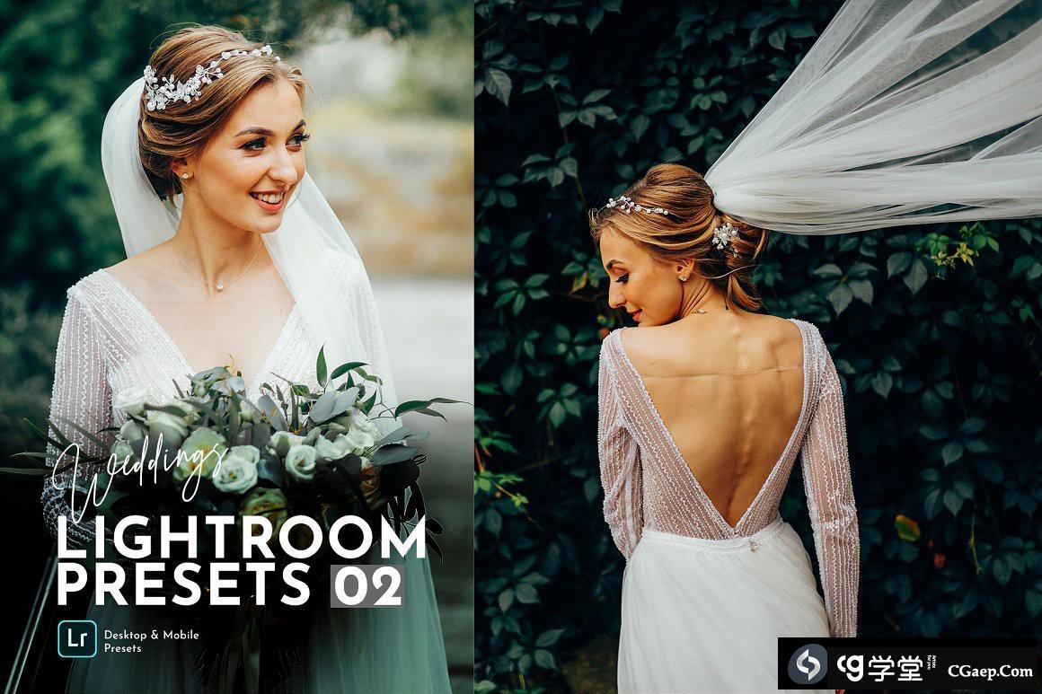 情绪浪漫穆迪婚礼人像Lightroom预设 Weddings Lightroom Presets Pack