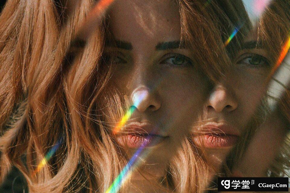 扭曲的阳光反射镜效果 (PSD)