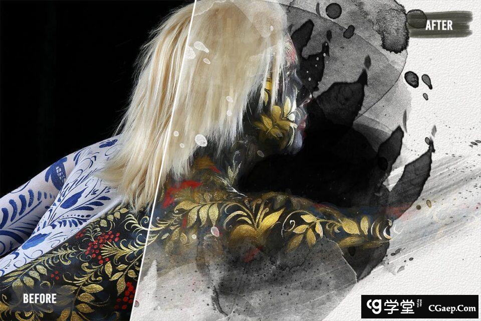 50 绘画艺术画笔笔刷下载V6 (ABR)