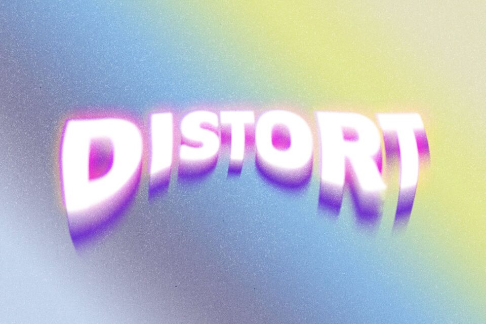 梦幻扭曲文本效果 (PSD)