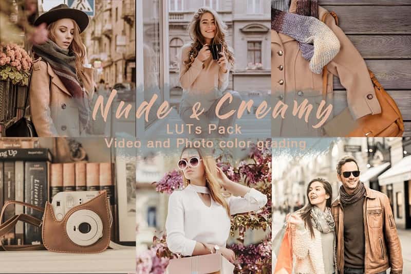 CreativeMarket 4640075 – Nude & Creamy – LUTs Pack