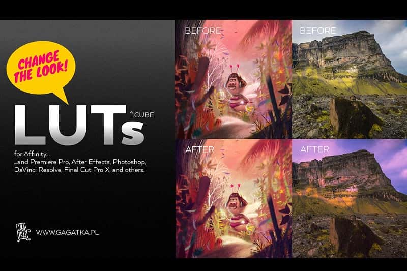 20 GREAT LUT colour settings