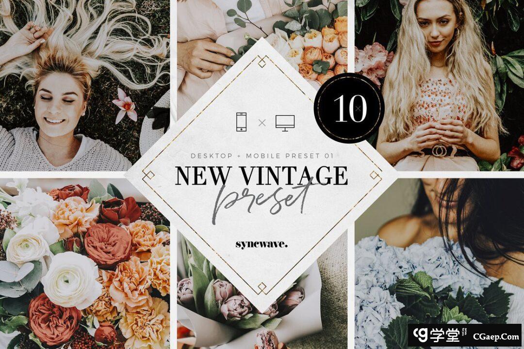 复古胶片婚礼人像焦糖风LR预设/APP预设New Vintage Lightroom Preset