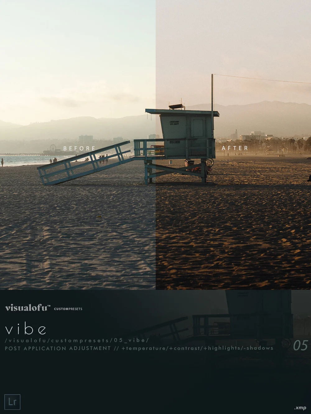 Visualofu电影风格Lightroom预设合集 6款电脑与手机APP通用旅拍人像风光滤镜