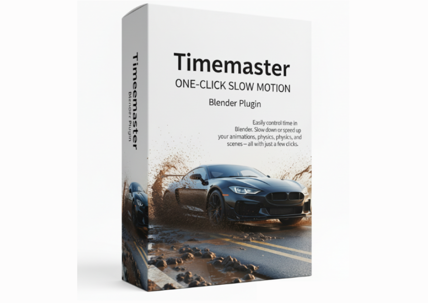 TimeMaster助力Blender用户轻松掌控动画时间制作电影级慢动作与快进序列One-Click Slow Motion for