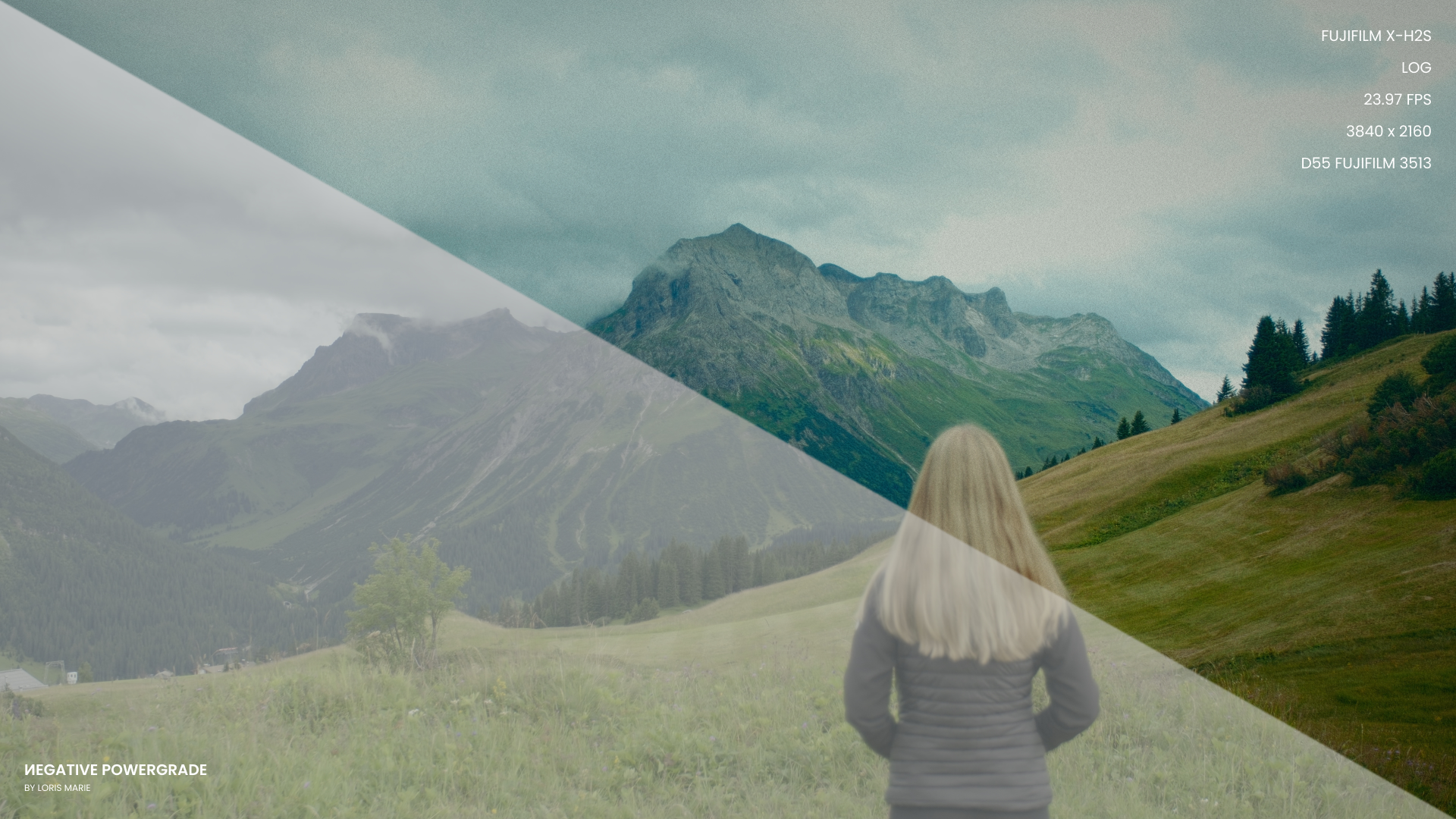 Negative Powergrade 多品牌相机兼容柯达5219胶片模拟预设 Loris Marie达芬奇调色节点专业电影LUT