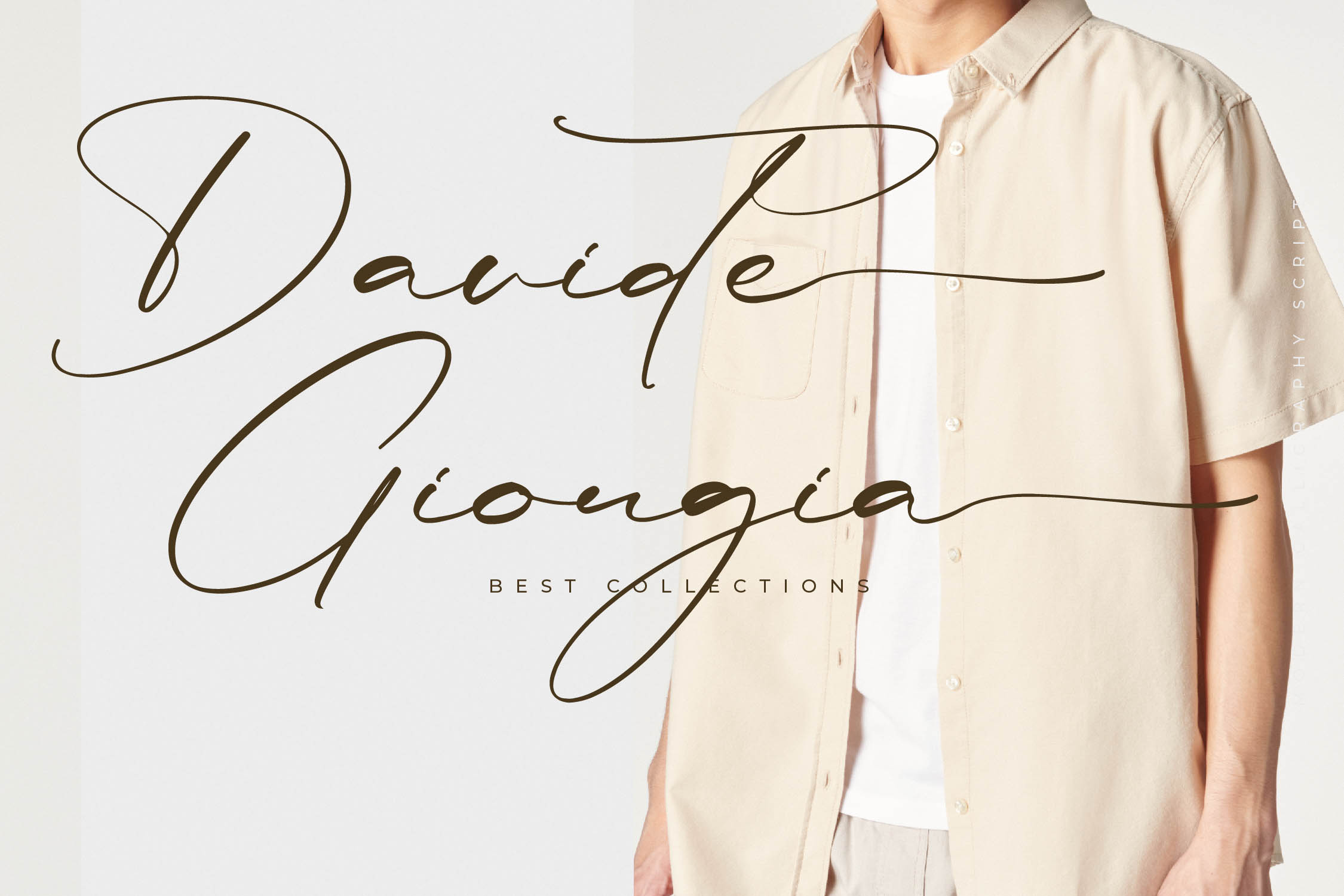 Rulligedro现代草写字体奢华手写体 高端品牌标志设计微商水印字体手写风格字体 Modern Calligraphy Script