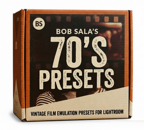 Bob Sala 70年代复古Lightroom预设 电影感胶片模拟XMP文件 琥珀色调营造怀旧氛围 Bob Sala’s 70’s Pesets