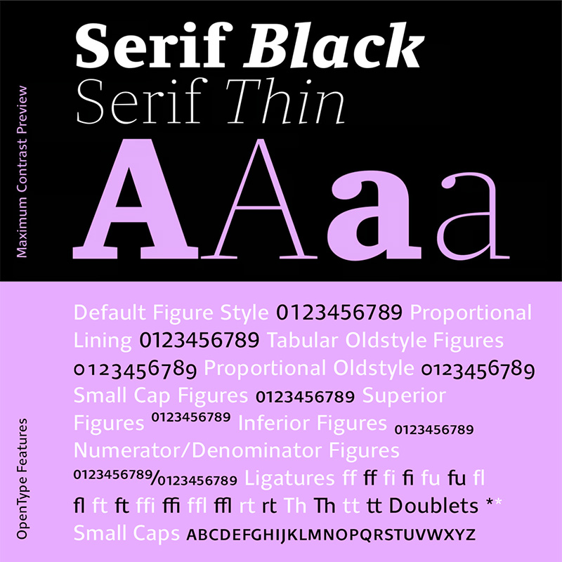 Clara Sans Serif字体家族30款OTF 商业设计多语言排版衬线无衬线组合字体库