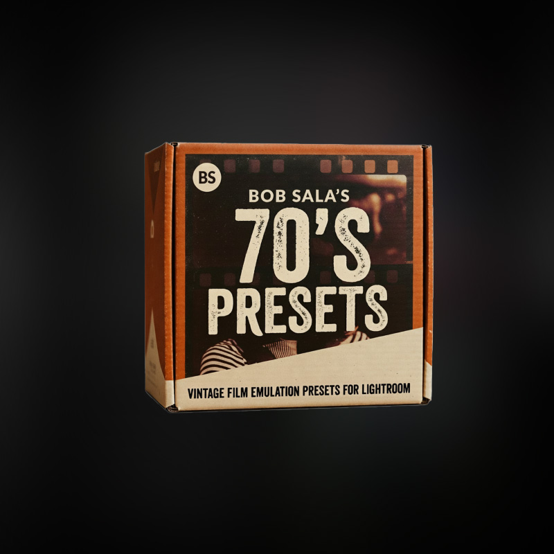 Bob Sala 70年代复古Lightroom预设 电影感胶片模拟XMP文件 琥珀色调营造怀旧氛围 Bob Sala’s 70’s Pesets