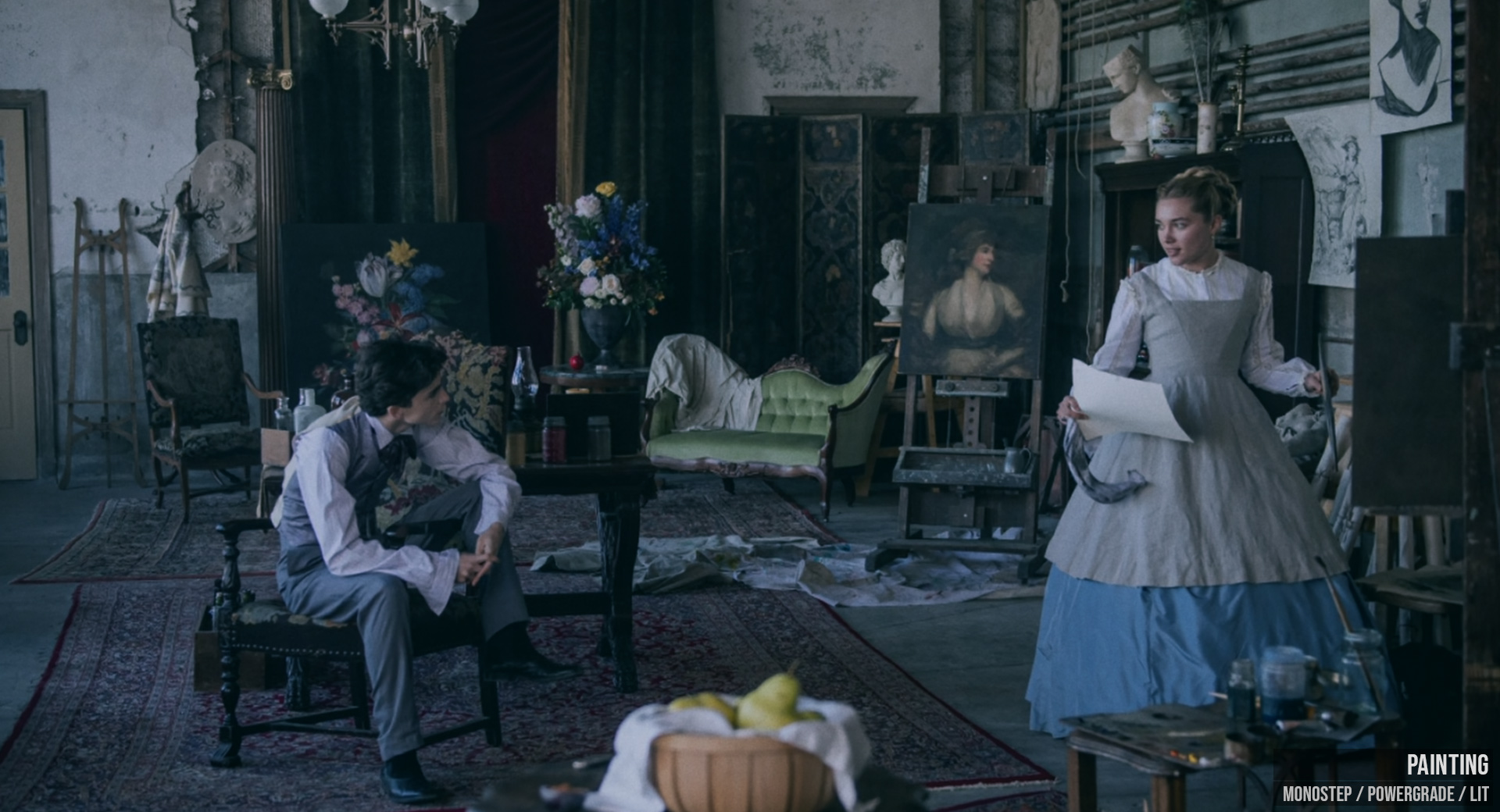 达芬奇 PowerGrades 调色节点包 逆向还原经典电影《小妇人》暖色复古美学风格Mononodes Little Women reverse engineered PowerGrades插图8 After image