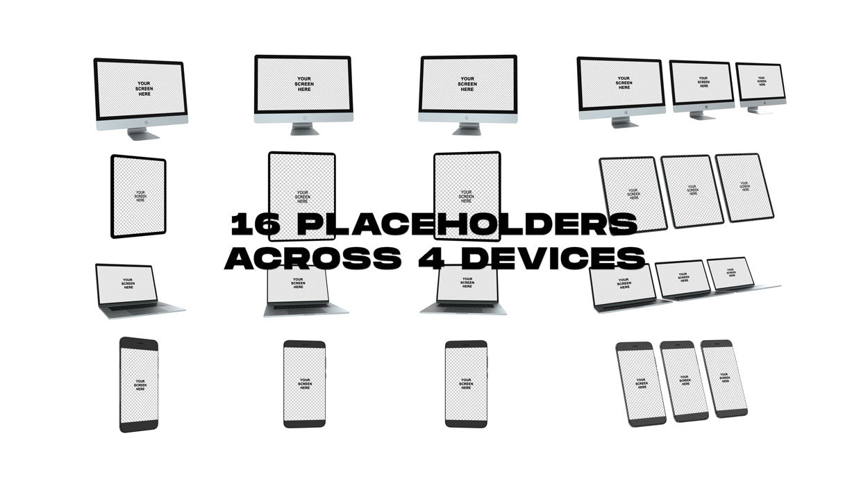 AE模板 3D设备动画制作工具 100个预置场景 手机应用演示与社交媒体视频创作 Device Animations After Effects Template