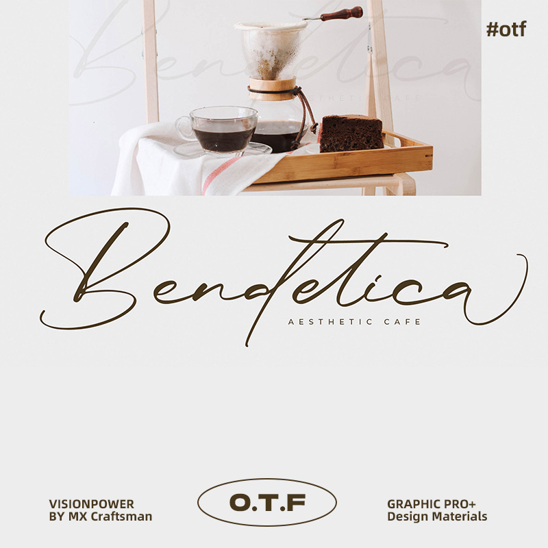 Rulligedro现代草写字体奢华手写体 高端品牌标志设计微商水印字体手写风格字体 Modern Calligraphy Script