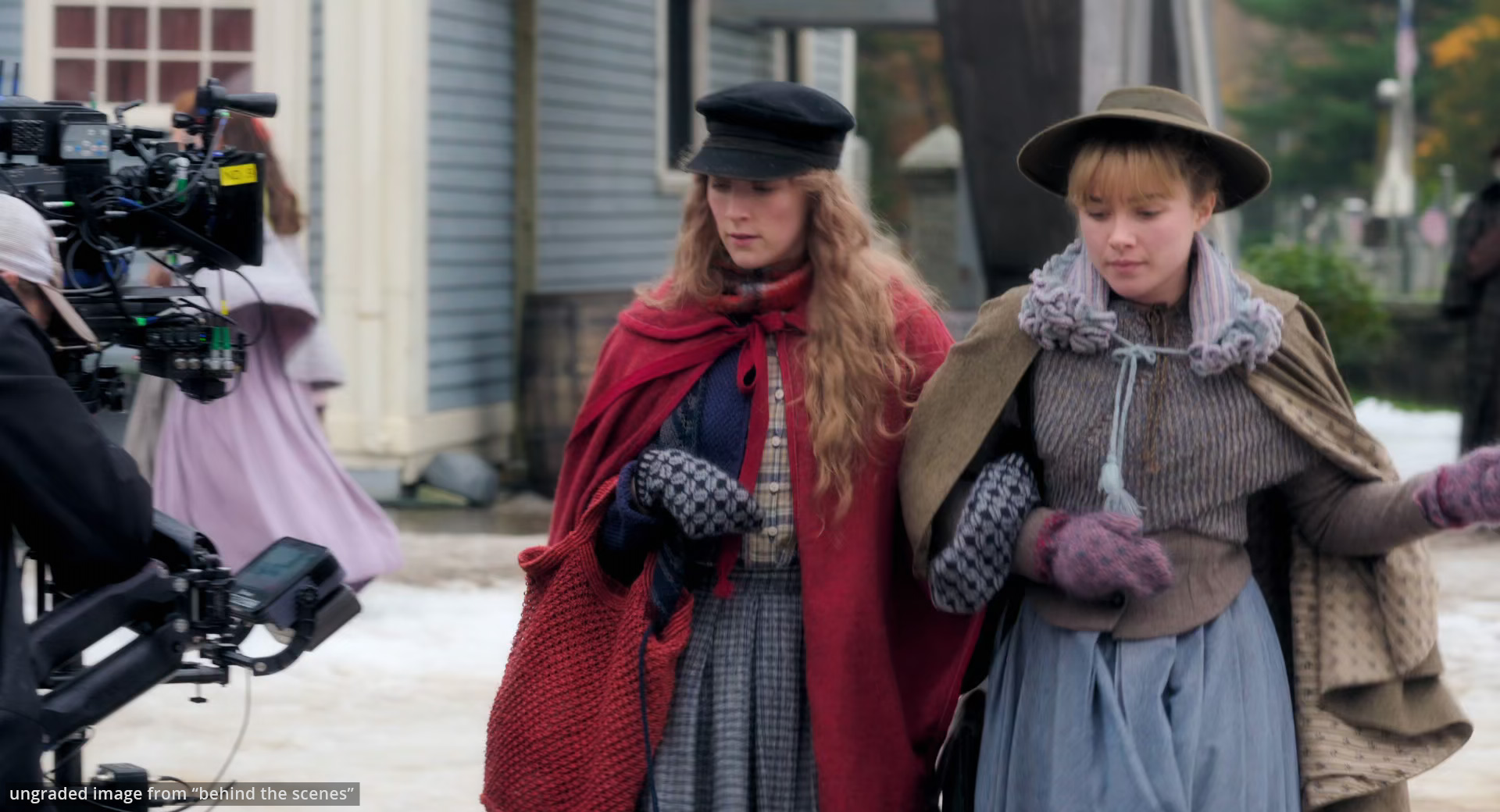 达芬奇 PowerGrades 调色节点包 逆向还原经典电影《小妇人》暖色复古美学风格Mononodes Little Women reverse engineered PowerGrades插图13 Before image