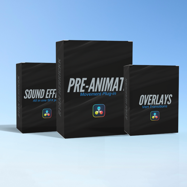 Ryan Herrick 达芬奇终极文字标题动画预设 病毒式传播视频字幕特效与音效叠加层素材包 ULTIMATE CREATOR BUNDLE for Davinci Resolve