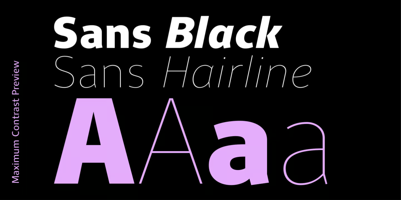 Clara Sans Serif字体家族30款OTF 商业设计多语言排版衬线无衬线组合字体库