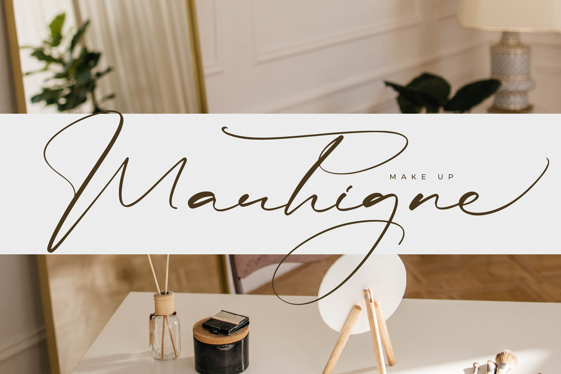 Rulligedro现代草写字体奢华手写体 高端品牌标志设计微商水印字体手写风格字体 Modern Calligraphy Script