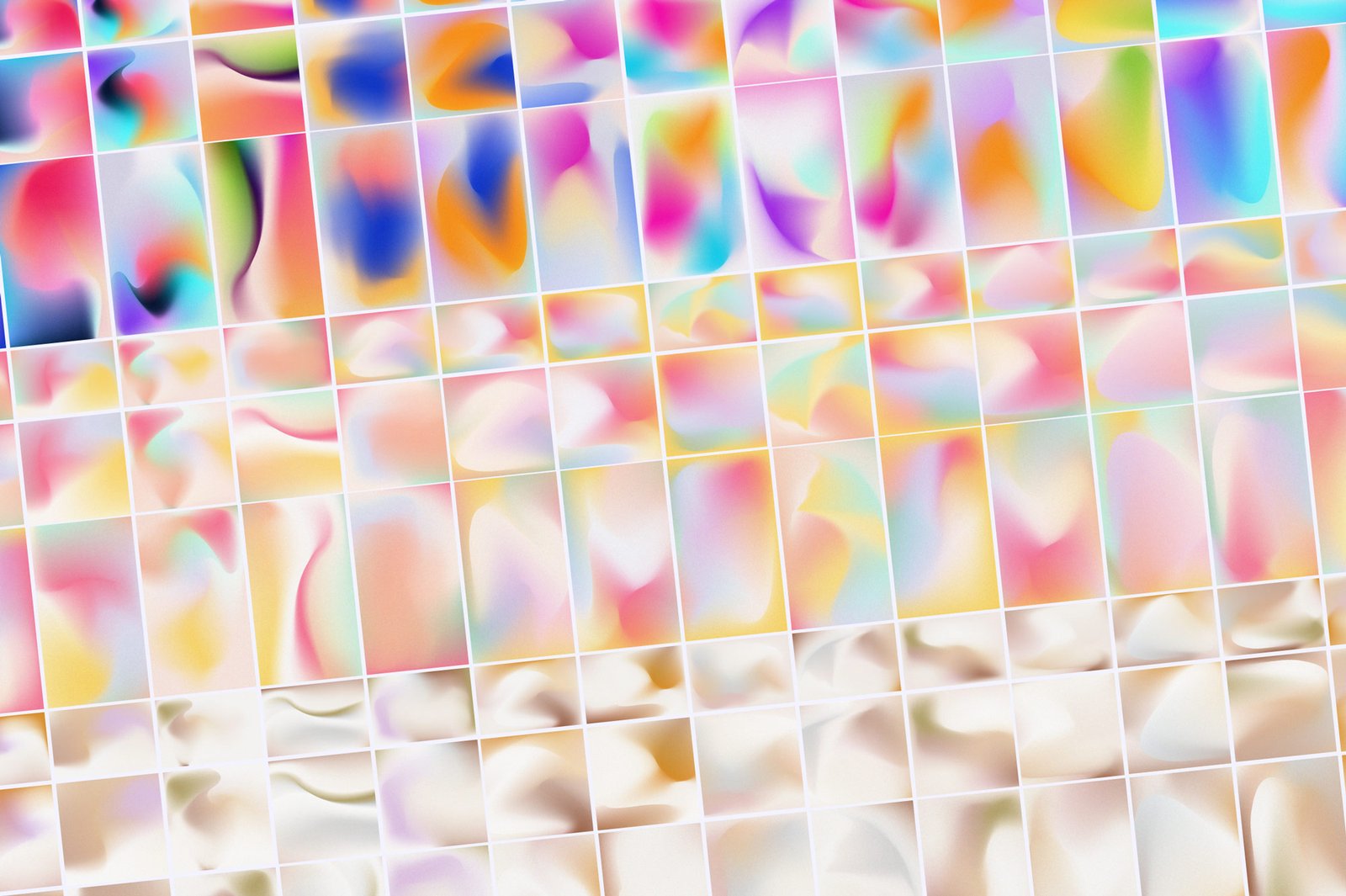 Sparrow and Snow - 安吉利斯复古渐变与形状Angeles Retro Gradients & Shapes