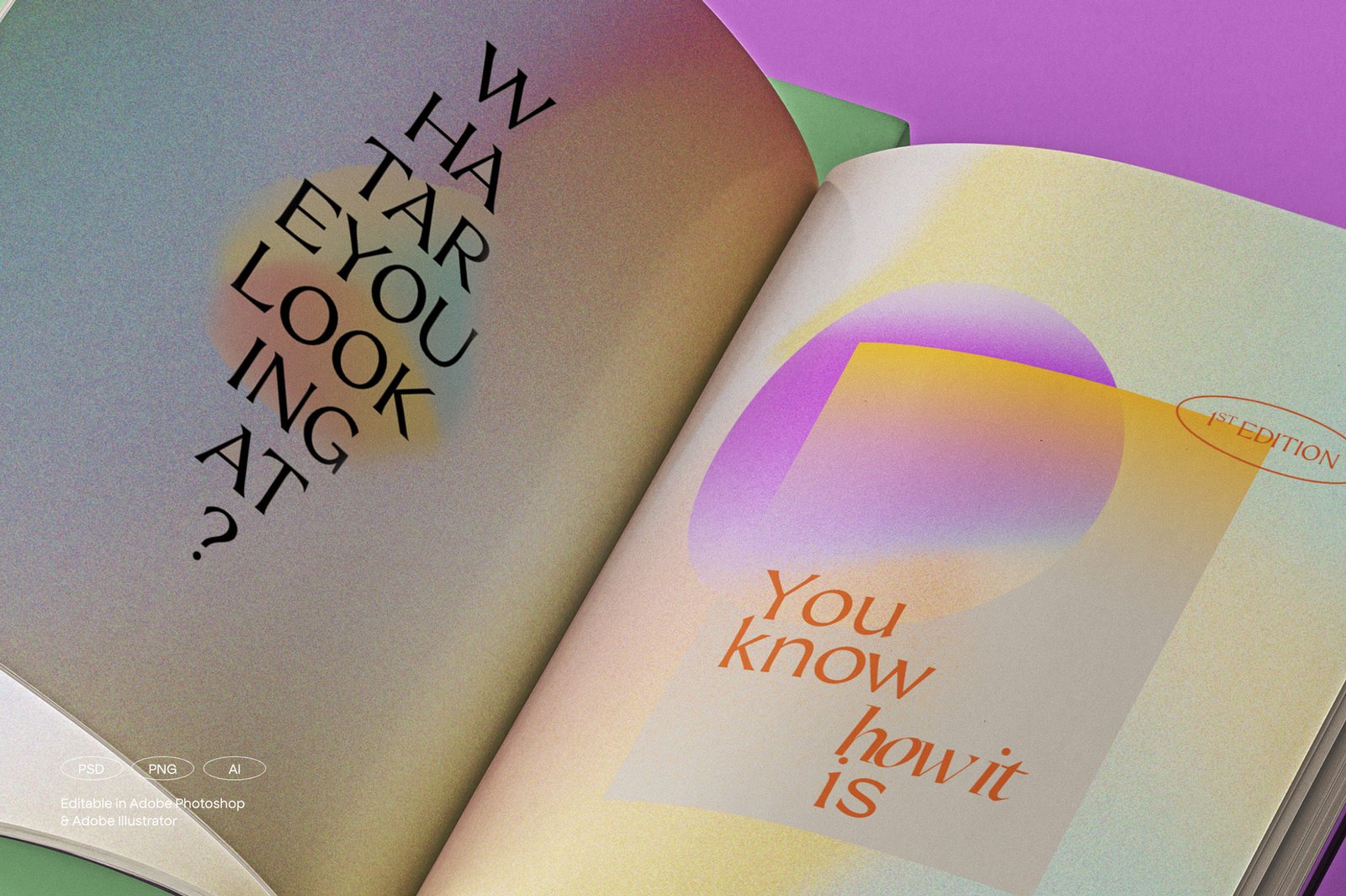 Sparrow and Snow - 安吉利斯复古渐变与形状Angeles Retro Gradients & Shapes