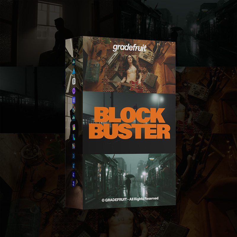 GradeFruit好莱坞大片感LUT与LR预设 15款史诗鲜艳电影感调色 支持PR达芬奇FCPX及手机LR Blockbuster LUTs & LR Presets